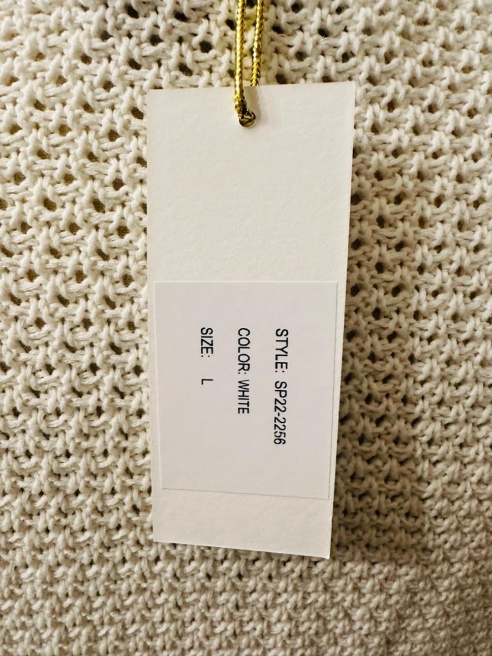 Cream Knit Long Sleeve Tie-Neck Dress - Picture 4 of 5